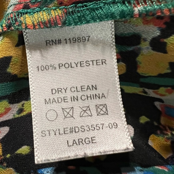 Multicolored Boho Above the knee dress, Size Large - Picture 8 of 8